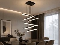 Pendul LED cu Telecomandă Eulalia 144W, Lumină Caldă/Neutră/Rece - AdeHouse — Finisaje și Iluminat Premium.
