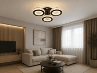 Lustră LED cu Telecomandă Ilaria 36W, Ø43 cm, Lumină Caldă/Neutră/Rece, Dimabilă - AdeHouse — Finisaje și Iluminat Premium.