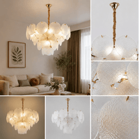 Candelabru Silvestra, 60W, Ø75 cm, Auriu - AdeHouse — Finisaje și Iluminat Premium.