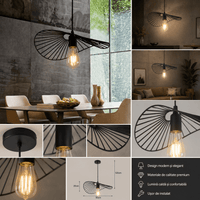 Pendul LED cu Telecomandă Fulvia, 60W - AdeHouse — Finisaje și Iluminat Premium.