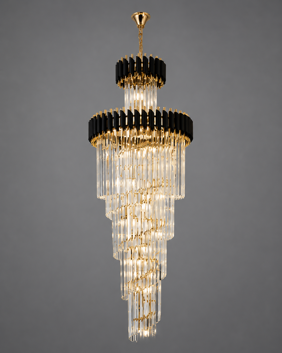 Candelabru Tamsin, Ø45 cm, Auriu/Negru