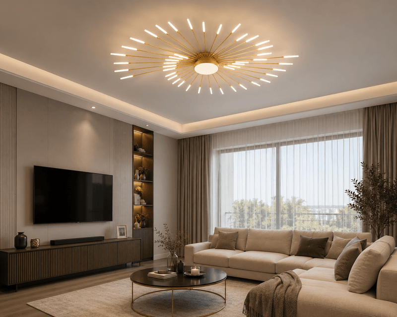 Lustră LED cu Telecomandă Solenne, Ø128 cm, Dimabilă