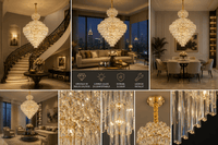 Candelabru Cristal Norina, 60W - AdeHouse — Finisaje și Iluminat Premium.