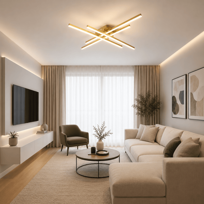 Lustră LED Severina, 85×85 cm, 112W, Lumină Caldă/Neutră/Rece