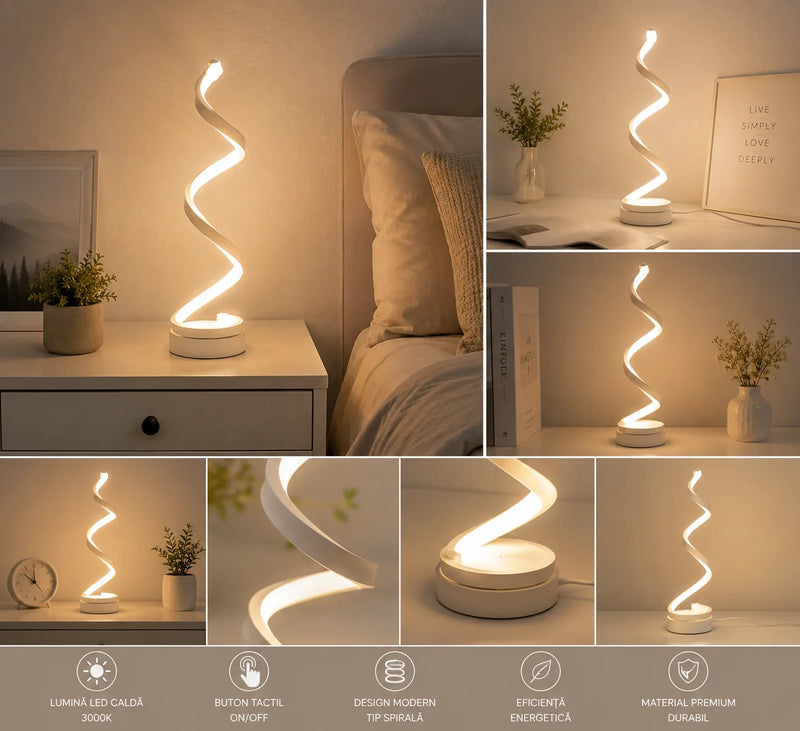 Veioza LED Infinity Pure White, 96W