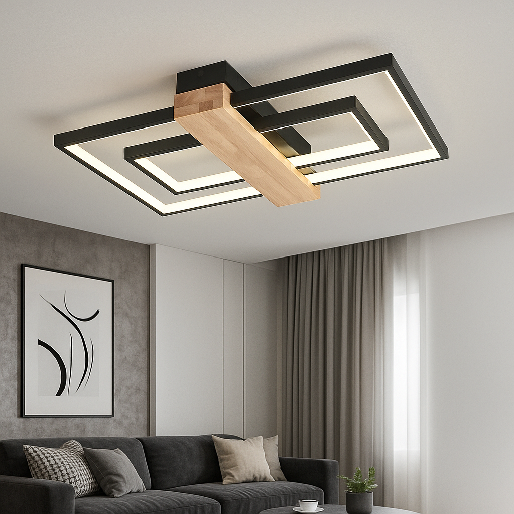 Lustră LED Rosinda, Negru