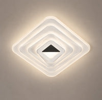 PLAFONIERA LED 3D INFINITY 118W CU TELECOMANDĂ, TEMPERATURĂ REGLABILĂ 3000K–6500K, DESIGN MODERN PĂTRAT