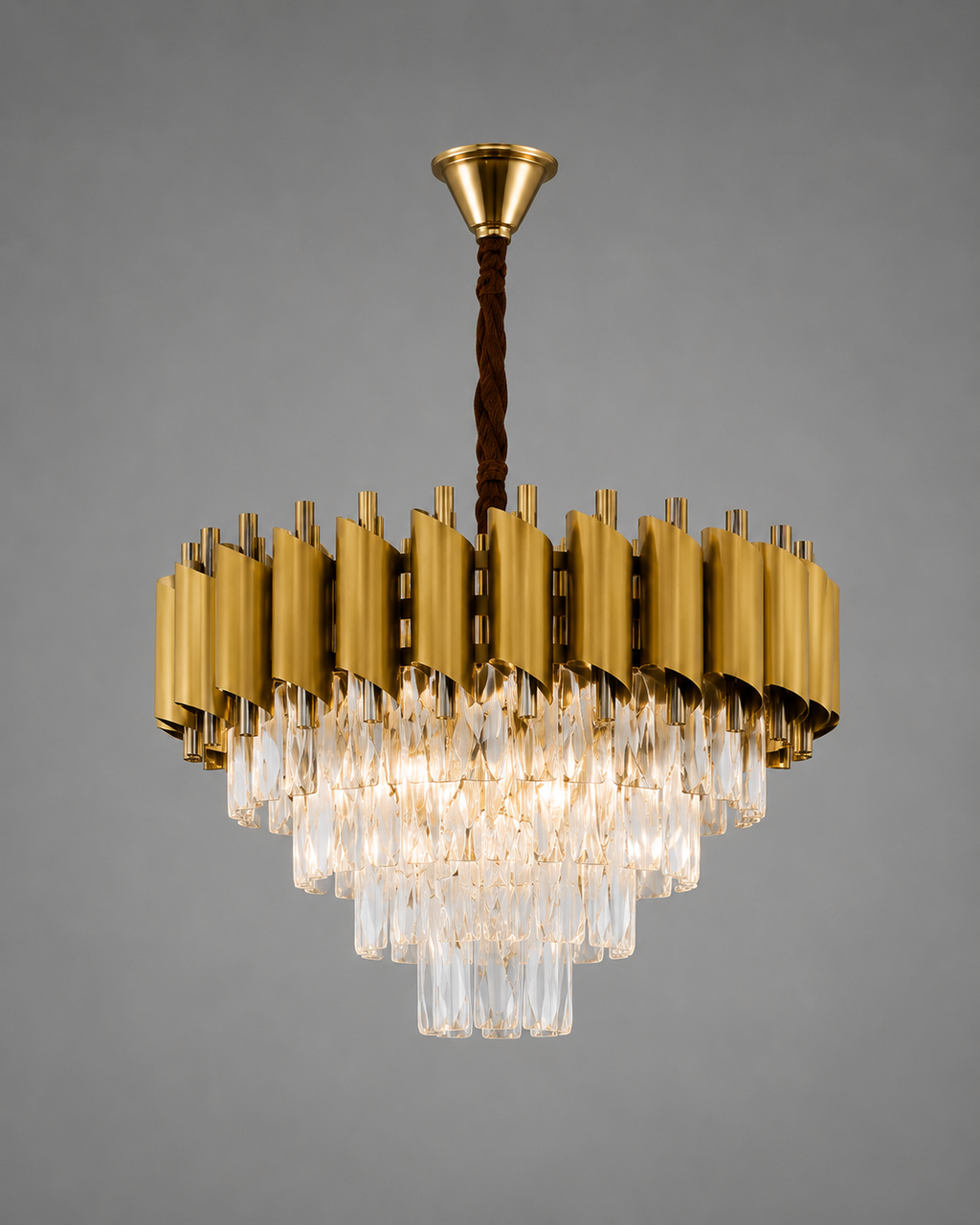 Candelabru Cristal Maelona, Auriu