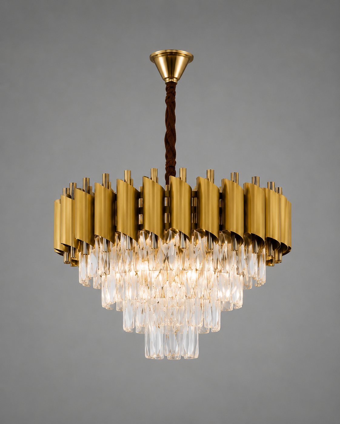 Candelabru Cristal Maelona, Auriu