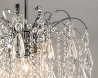 Candelabru Cristal Calanthe 60W, Crom - AdeHouse — Finisaje și Iluminat Premium.