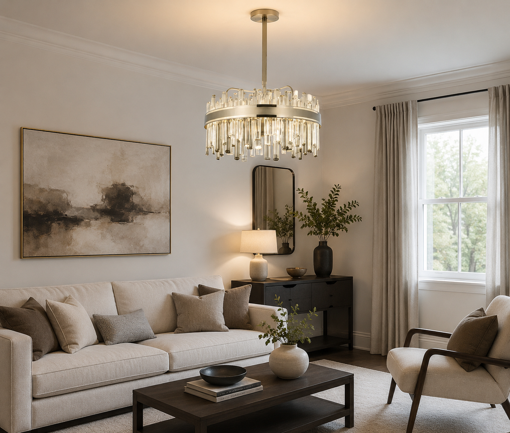 Candelabru Lorabel 140W, cu Telecomandă, Lumină Caldă/Neutră/Rece, Dimabil