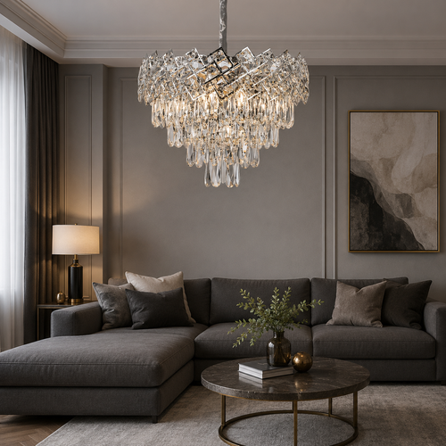 Candelabru Cristal Feronia, Ø40 cm