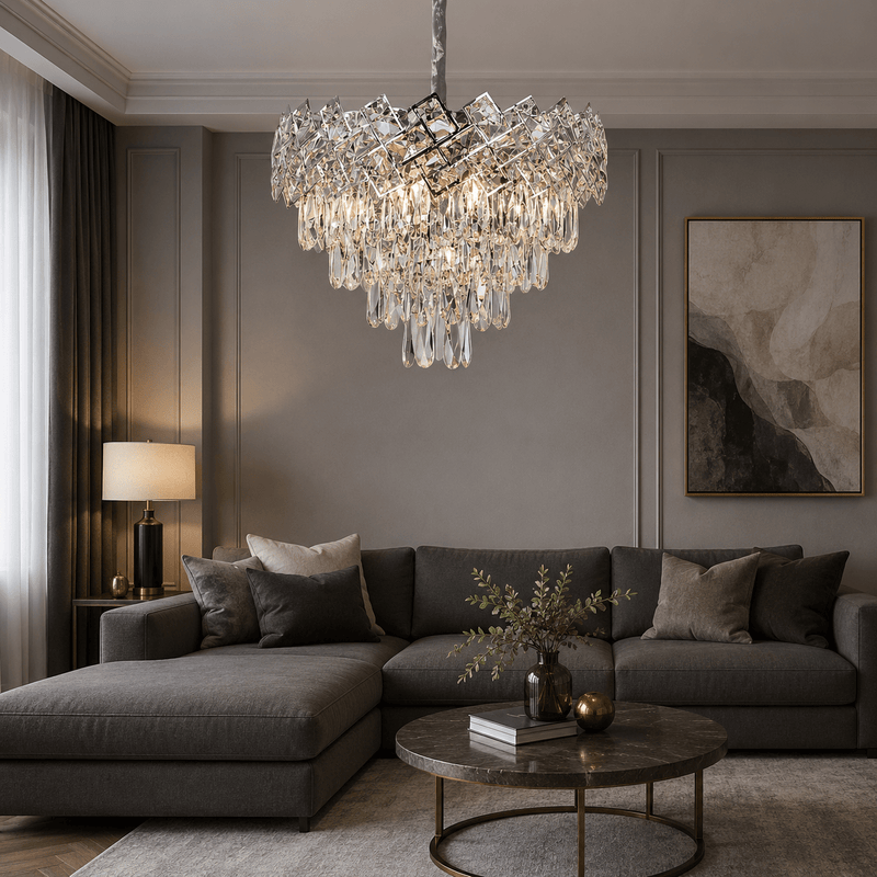 Candelabru Cristal Feronia, Ø40 cm