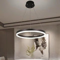 Pendul LED cu Telecomandă Marcella II 44W, cu Inele, Lumină Caldă/Neutră/Rece, Dimabil