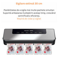 Aparat de vidat si sigilat alimente, Touch, vidare umed/uscat