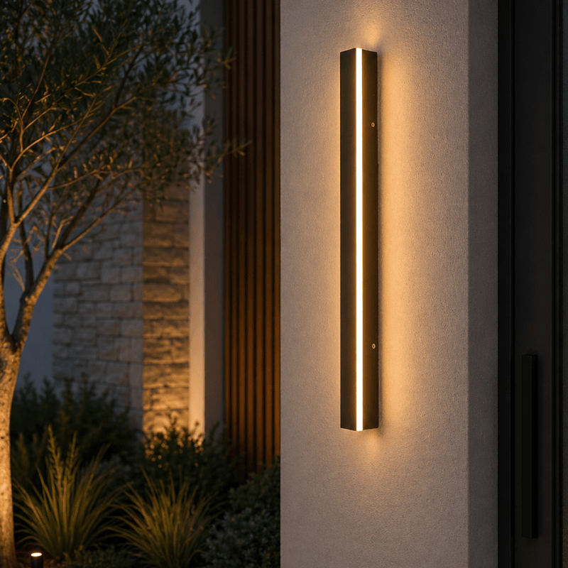 Aplică LED Exterior, Graziella 3, 16W, 60 cm, Lumină Neutră, Negru