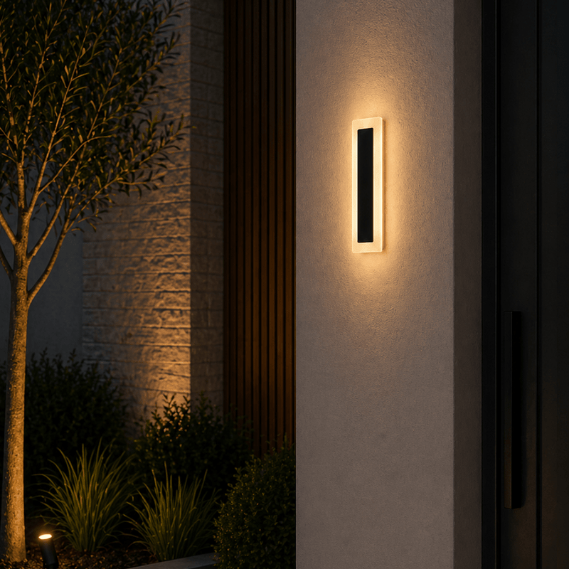 Aplică LED Exterior, Isidora 3, 8W, 300×80 mm, Lumină Caldă, Negru