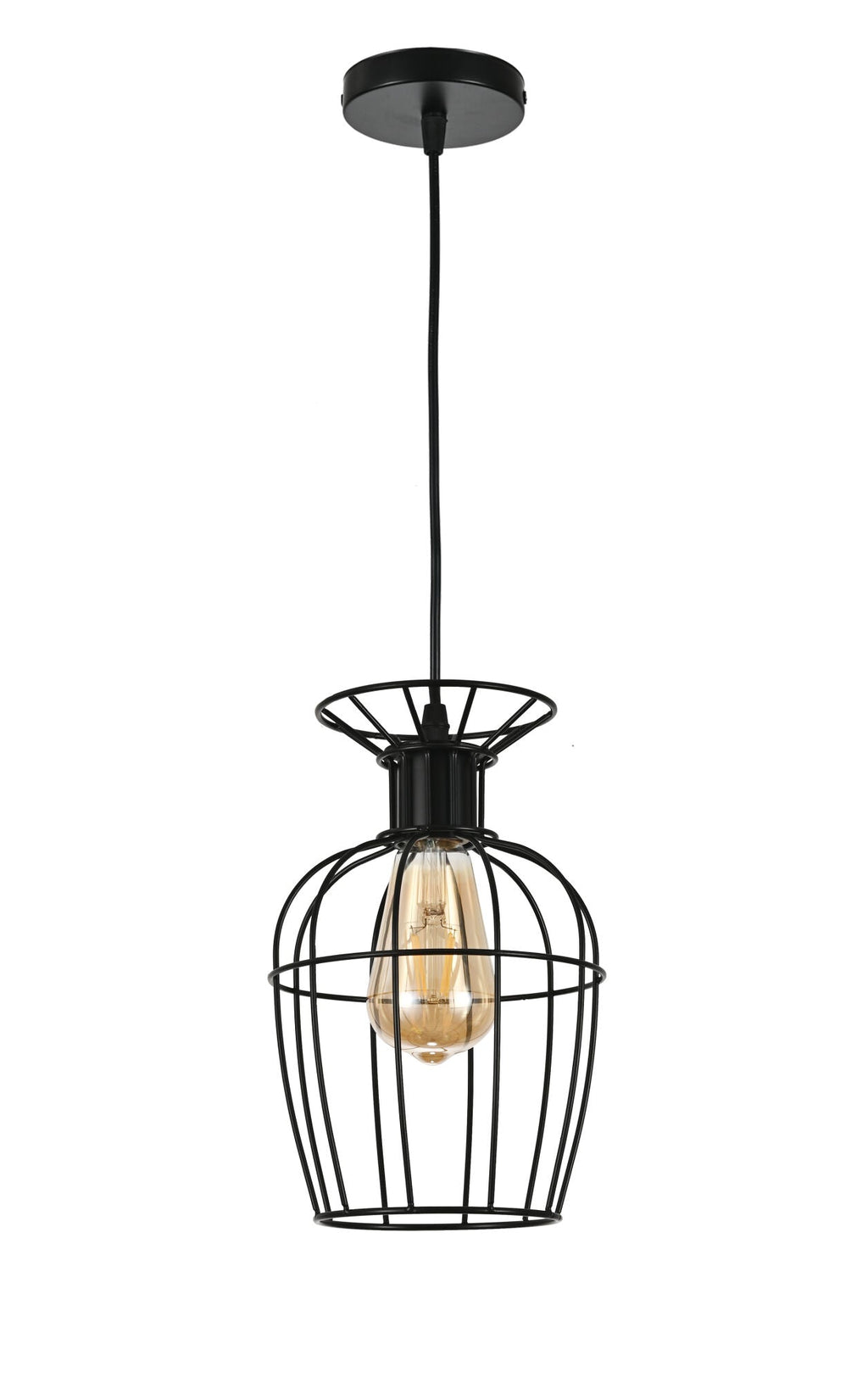 Pendul LED cu Telecomandă Liliana, 60W, Negru - AdeHouse — Finisaje și Iluminat Premium.