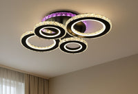 Lustră LED cu Telecomandă Lucienne 177W, Lumină Caldă/Neutră/Rece, Dimabilă - AdeHouse — Finisaje și Iluminat Premium.