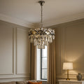Candelabru Cristal Winona, Ø40 cm, cu Telecomandă, Dimabil