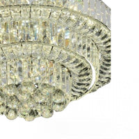 Lustră LED cu Telecomandă Rosabella 100W, Lumină Caldă/Neutră/Rece, Alb - AdeHouse — Finisaje și Iluminat Premium.