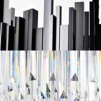Candelabru Cristal Jacinta, Ø60 cm, Negru - AdeHouse — Finisaje și Iluminat Premium.