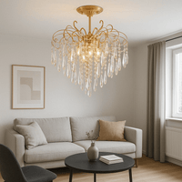 Candelabru Cristal Yalira 60W, Ø60 cm - AdeHouse — Finisaje și Iluminat Premium.