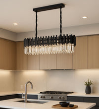 Candelabru Cristal Doriane, Negru - AdeHouse — Finisaje și Iluminat Premium.