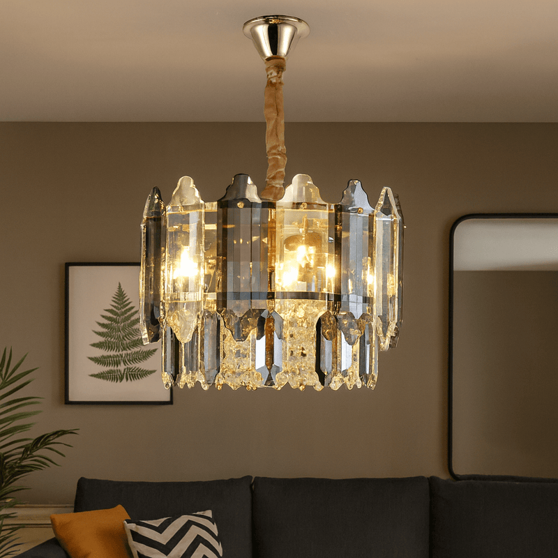 Candelabru Nyssa, 60W, Ø30 cm, Auriu