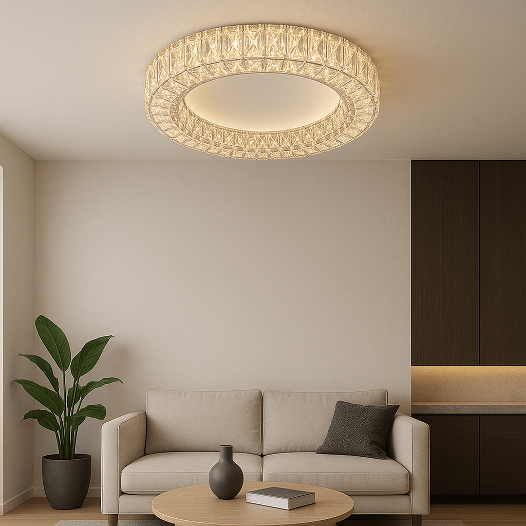 Lustră LED cu Telecomandă Ursulina, 72W - AdeHouse — Finisaje și Iluminat Premium.