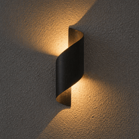 Aplică LED Exterior, Olimpia 3, 10W, IP54, Lumină Caldă, Negru - AdeHouse — Iluminat Modern la Preț Bun