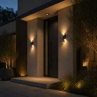 Aplică LED Exterior, Olimpia 3, 10W, IP54, Lumină Caldă, Negru - AdeHouse — Iluminat Modern la Preț Bun