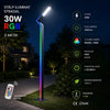 Stâlp LED RGB 30W pentru Exterior, 3m, Telecomandă