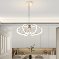 Pendul LED cu Telecomandă Zenaida, 144W, Ø100 cm, Lumină Caldă/Neutră/Rece, Auriu - AdeHouse — Finisaje și Iluminat Premium.