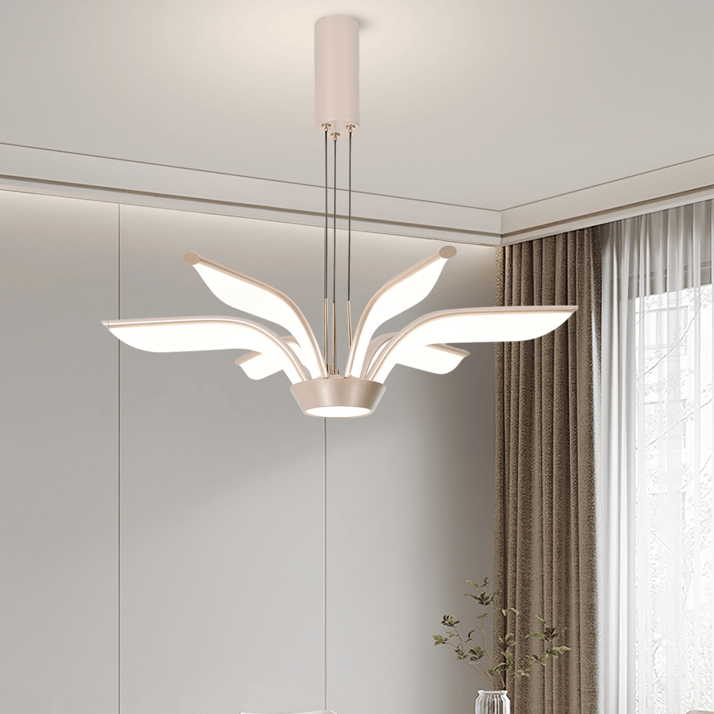 Pendul LED cu Telecomandă Venusta, 72W, Ø100 cm, Lumină Caldă/Neutră/Rece, Auriu - AdeHouse — Finisaje și Iluminat Premium.