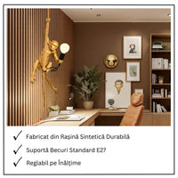 Pendul Decorativ Monkey Luxe Gold