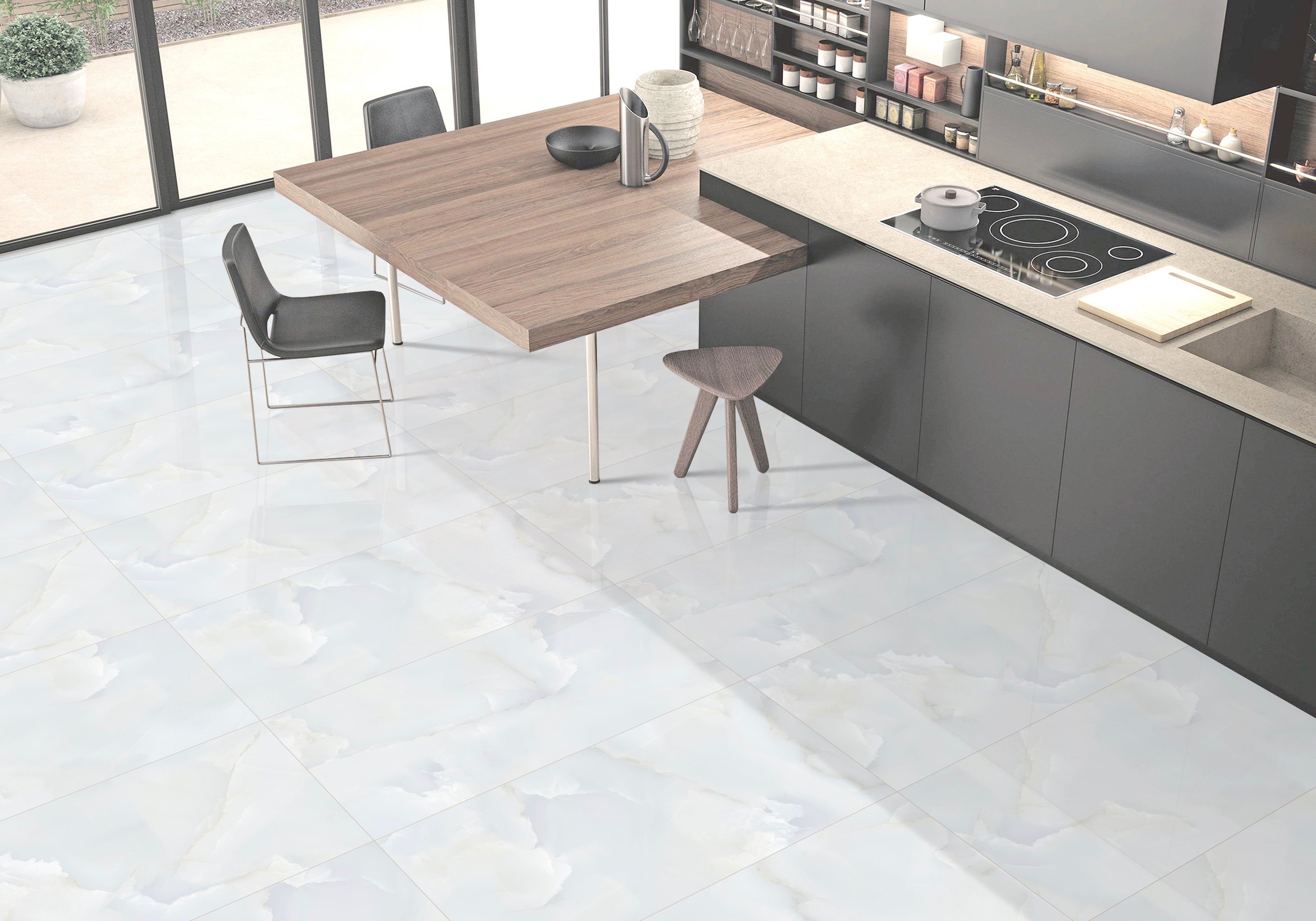 Gresie Imperial Onyx White 60x120
