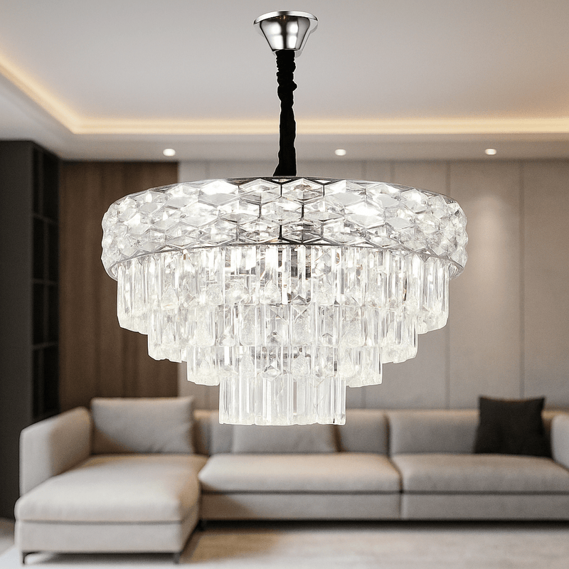 Candelabru Nicoleta, Ø50 cm, 60W, Crom