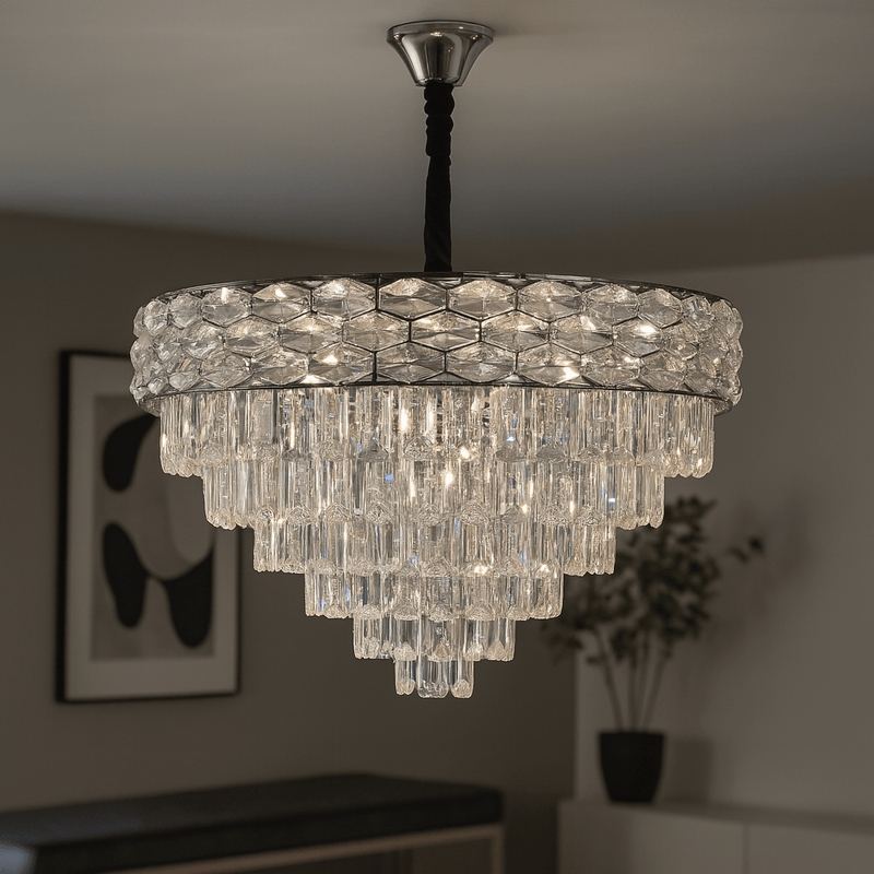 Candelabru Marcolina, Ø60 cm, 60W, Crom