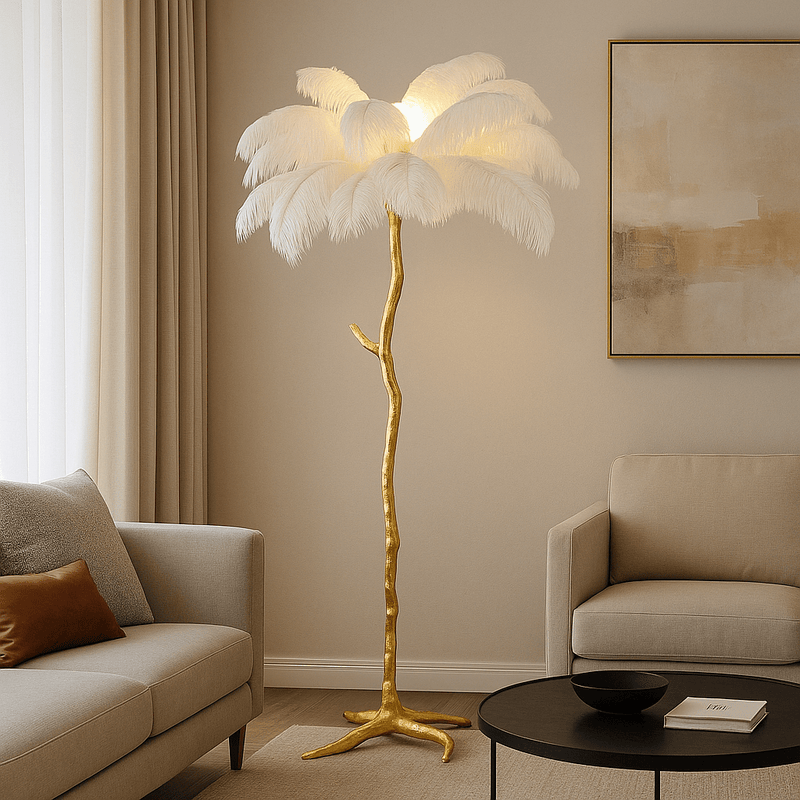 Lampadar Doriana II, Ø80 cm, Auriu