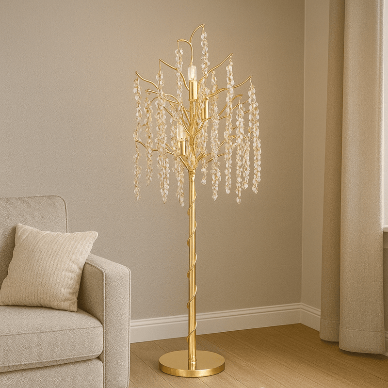 Lampadar Emberly II 60W, 40×40 cm, Auriu