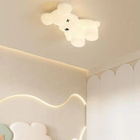 Lustră LED Smart Teddy Bear 160W cu Telecomandă - AdeHouse — Iluminat Modern la Preț Bun