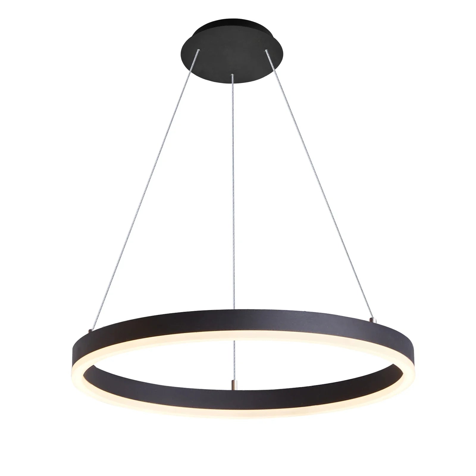 Pendul LED cu Telecomandă Marcella II 44W, cu Inele, Lumină Caldă/Neutră/Rece, Dimabil