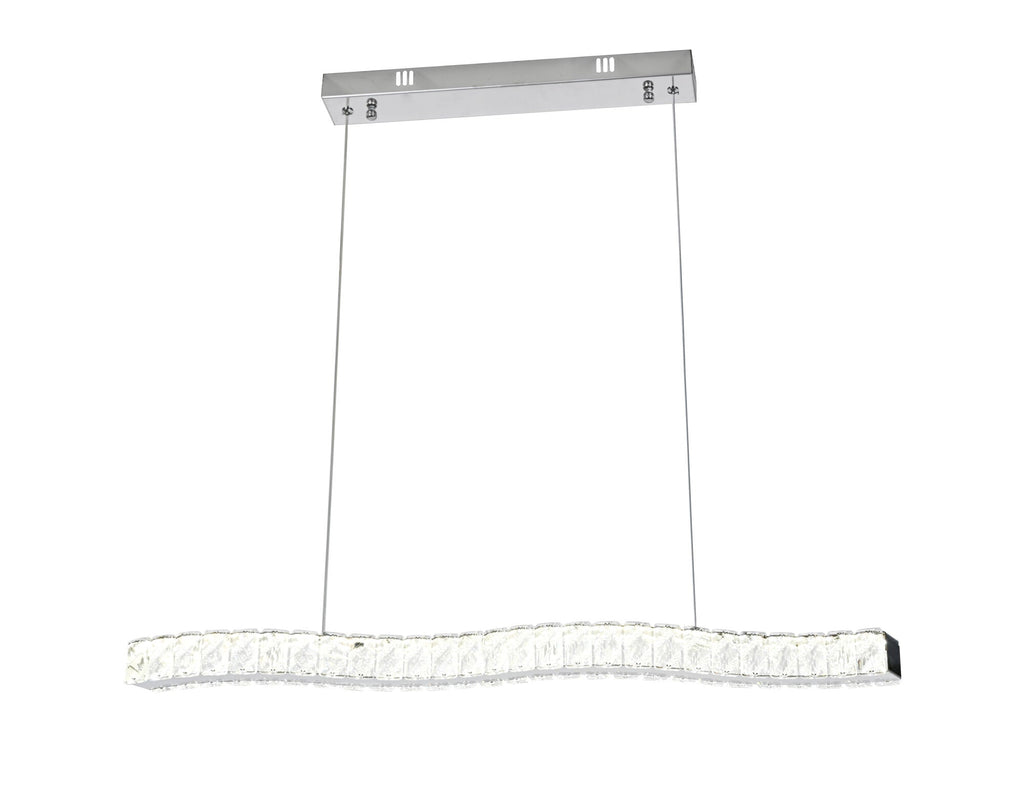 Pendul LED cu Telecomandă Paloma, 56W, cu Cristale, Lumină Caldă/Neutră/Rece - AdeHouse — Finisaje și Iluminat Premium.