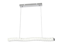 Pendul LED cu Telecomandă Paloma, 56W, cu Cristale, Lumină Caldă/Neutră/Rece - AdeHouse — Finisaje și Iluminat Premium.