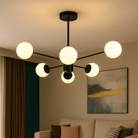 Pendul LED cu Telecomandă Giuditta, 48W, Lumină Caldă/Neutră/Rece, Negru/Alb - AdeHouse — Finisaje și Iluminat Premium.