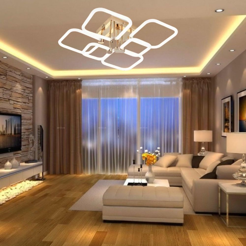 Lustră LED cu Telecomandă Vincenza, 116W, Lumină Caldă/Neutră/Rece - AdeHouse — Finisaje și Iluminat Premium.