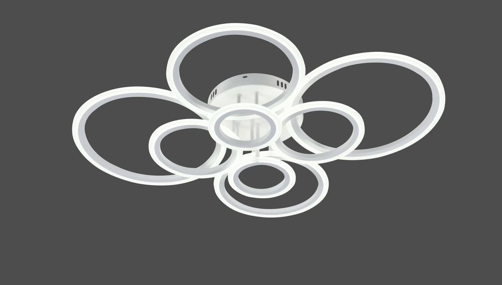 Lustră LED cu Telecomandă Fortunata, 180W, Lumină Caldă/Neutră/Rece - AdeHouse — Finisaje și Iluminat Premium.