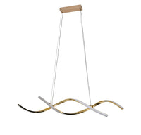 Pendul LED Lavinia II 76W, Auriu - AdeHouse — Finisaje și Iluminat Premium.