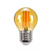 Bec LED Filament G45, 4W, E27, 2700K, Lumină Caldă, Sticlă Auriu